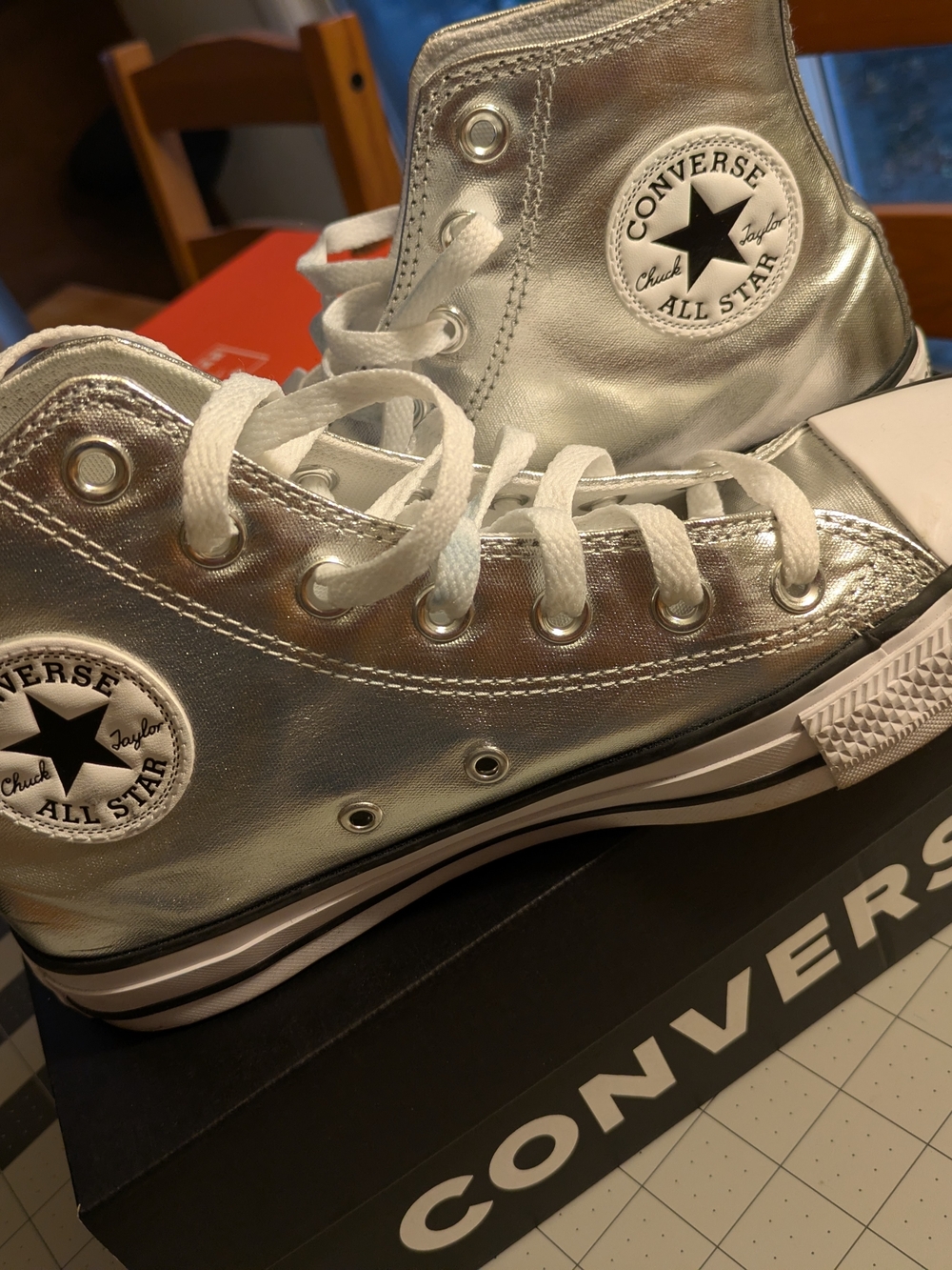 Converse Chuck Taylor All Star High Top Sneakers - Silver